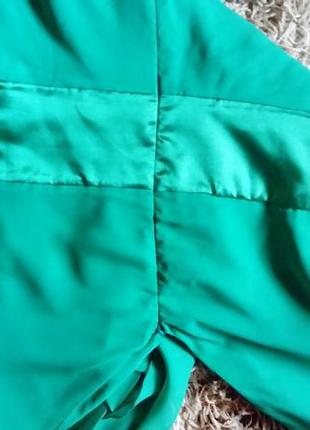 Чудове шифонове платтячка яскраво_зеленого кольору.2 фото