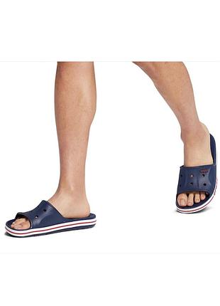 Шльопанці унісекс crocs, колір синій😍 слайди крокси6 фото
