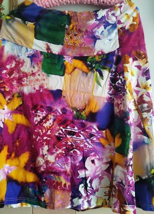 Юбка женская нарядная, большой размер, натуральная ткань6 фото