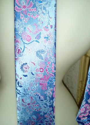 Яскрава краватка з квітами шовк