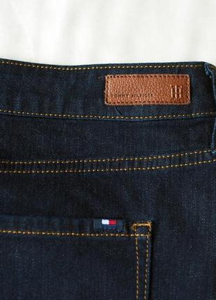 Темно синяя джинсовая юбка мини женская tommy hilfiger, размер s5 фото