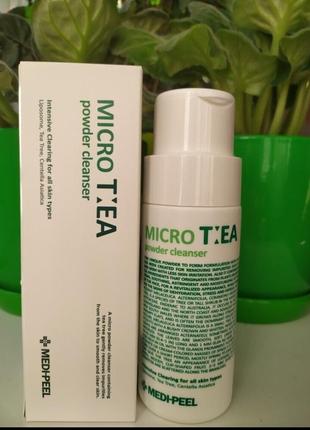 Глибоко очисна ензимна пудра з чайним деревом medi-peel micro tea powder cleanser