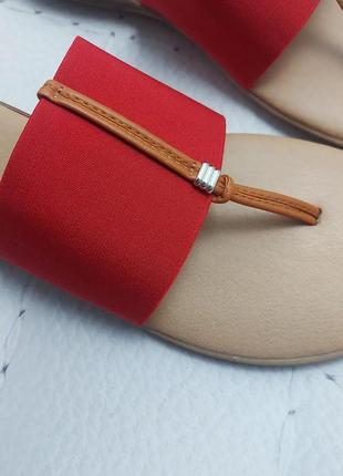 Esprit оригинал красные сандалии на резинке6 фото