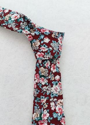 Бавовна краватка next у квітковий принт5 фото