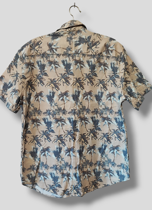 Тенниска пальмы гавайка мужская рубашка с короткими рукавами5 фото