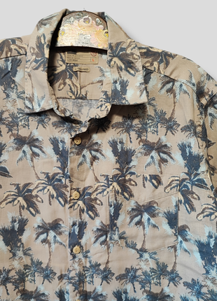 Тенниска пальмы гавайка мужская рубашка с короткими рукавами2 фото