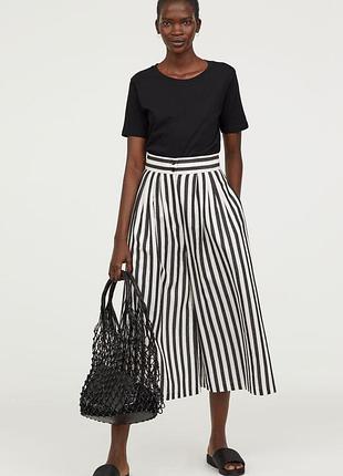 Классные летние брюки кюлоты h&m