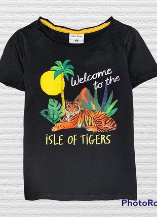 H&m футболка emma jayne с рисунком тигр
