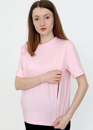 Футболка для вагітних і годуючих матусь бавовняна футболка1 фото