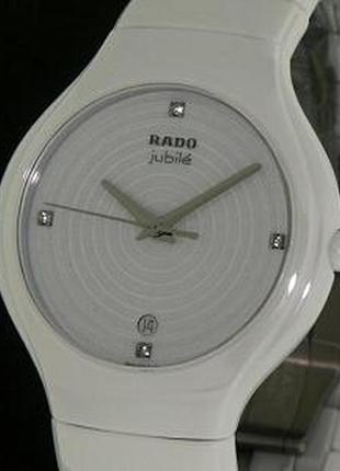 Rado jubile ceramic black стильні круглі кварцові наручні з датою3 фото