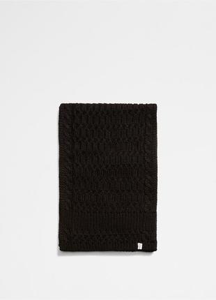 Новый шарф calvin klein ( ck solid cable knit scarf ) с америки