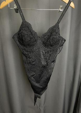 Черное боди с-м