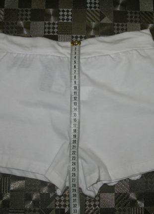 Белые хлопковые кружевные короткие шорты шортики аtmosphere xs9 фото