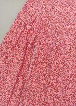Красивая юбка миди в цветочный принт h&amp;m.6 фото