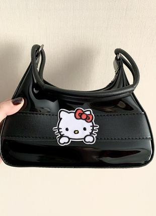 Черная сумка hello kitty y2k2 фото