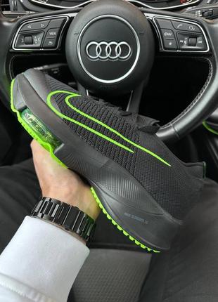 Чоловічі кросівки nike air zoom tempo next% all black green