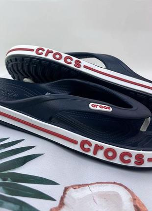 Вьетнамки crocs bayaband flip navy original унисекс