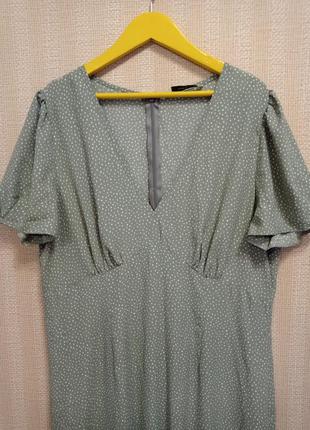 Повітряна легенька сукня в горошок, 50-524 фото