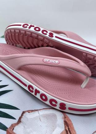 Вьєтнамки crocs bayaband flip petal pink original