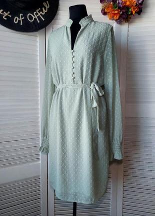 Платье короткое до колена нежно зеленое матное от  na-kd3 фото