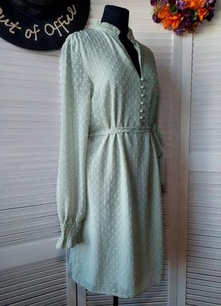 Платье короткое до колена нежно зеленое матное от  na-kd4 фото