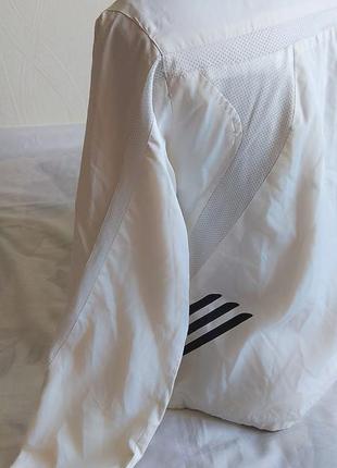 Крутая ветровка куртка мастерка олимпийка белая adidas8 фото