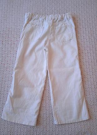Летний комплект для девочки блузка штаны вышитые штанишки из хлопка летние10 фото