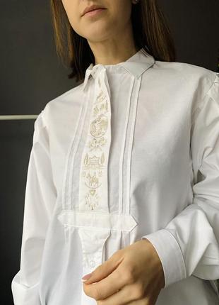 Шикарная винтажная рубашка/вышиванка/блуза wallmann2 фото