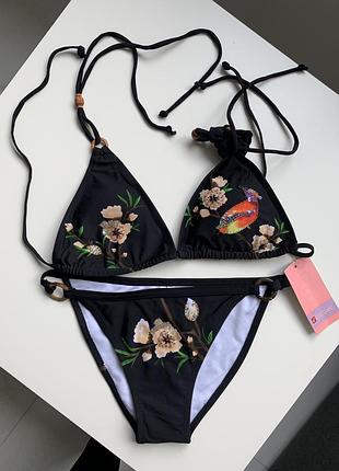 Новый черный раздельный купальник sofesa