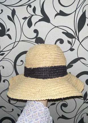 Соломенная шляпа с полями соломенная шляпа с полями шляпа из натуральной соммы шляпа с черным ободком seafolly италия2 фото