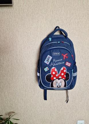 Рюкзак шкільний kite education minnie 38x28x16 см 19.5 л синій джинс (mi19-700m)2 фото