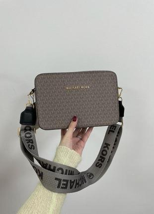 Сумка michael kors ginny crossbody bag grey