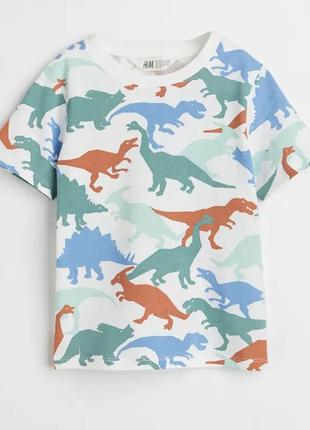 Детская футболка динозавры h&amp;m для мальчика 240061 фото