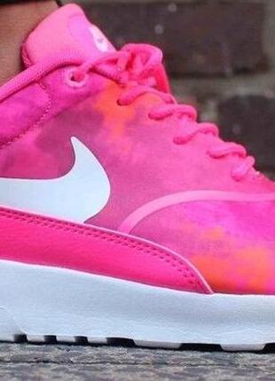 Кроссовки nike air max thea print wmns shoes size 9.5 599408-602 pink pow/white-frbrry4 фото