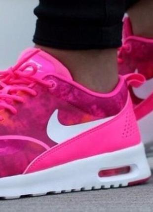 Кроссовки nike air max thea print wmns shoes size 9.5 599408-602 pink pow/white-frbrry