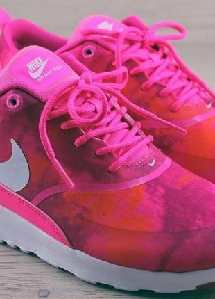 Кроссовки nike air max thea print wmns shoes size 9.5 599408-602 pink pow/white-frbrry2 фото