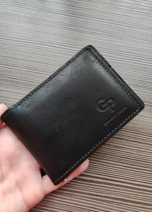 Чоловічий затискач для грошей шкіряний grande pelle leather.