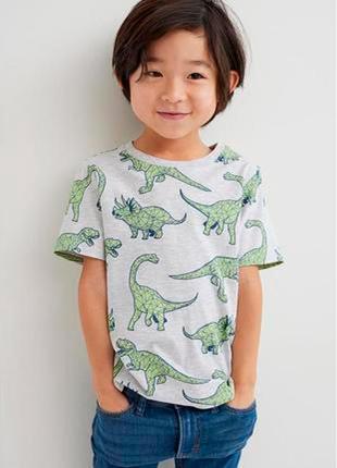 Дитяча футболка динозаври h&m для хлопчика 240041 фото