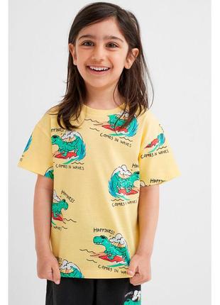 Детская футболка dinosaurs h&amp;m на мальчика 670052 фото