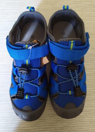 Літні спортивні сандалі з захисним носком bugga сині7 фото