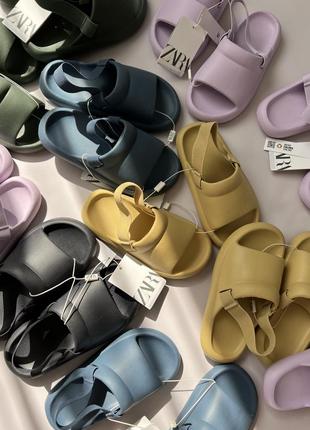 Босоножки сандалии шлепанцы zara