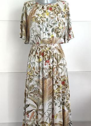 Сукня міді h&m з квітковим принтом.