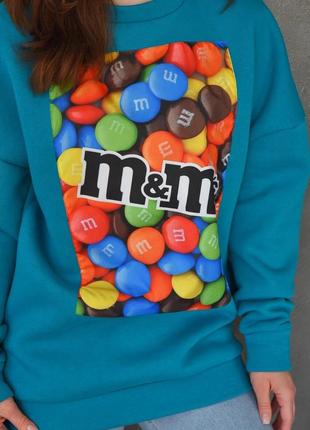 💙жіночий батнік на флісі «m&ms”💛4 фото