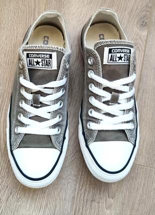 Невисокі кеди converse оригінал у кольорі хакі у розмірі 37,5.3 фото