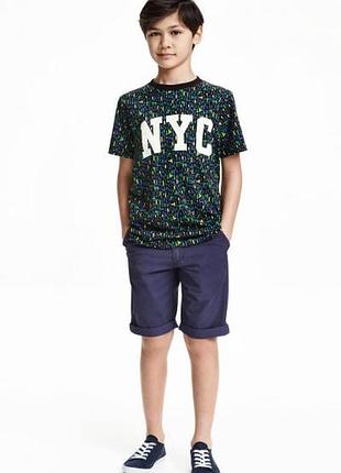 Оригинальные шорты-чиносы от бренда h&m разм. 134-140(9-10лет)