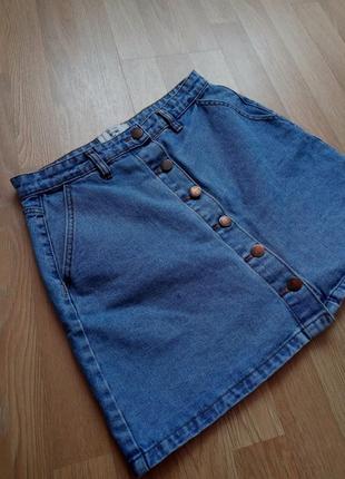 Стильна джинсова спідниця від new look1 фото