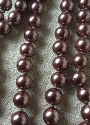 Бусы длинные. жемчуг майорка.
