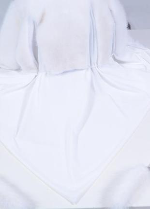 Женский платок из настоящего меха норки5 фото