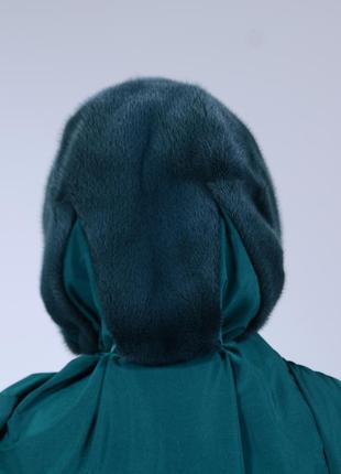 Женский платок из настоящего меха норки4 фото