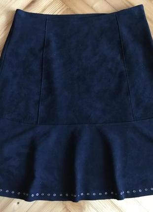 Velvet by graham&amp;spencer-американская юбка искусственный замш! р.-s